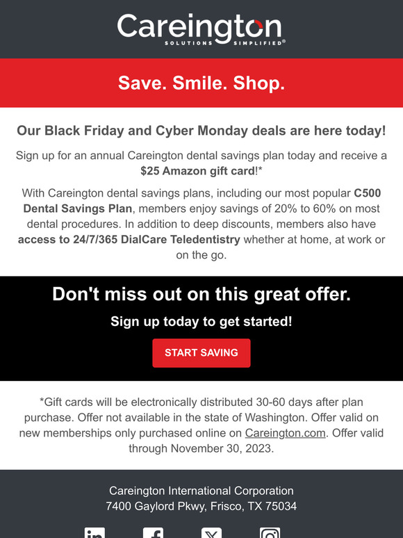Early Black Friday and Cyber Monday savings are here!