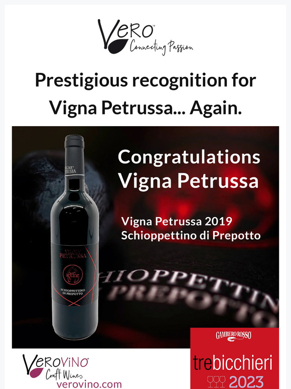 The Best Sweet Red Wine to Come from Vigna Petrussa — Vero