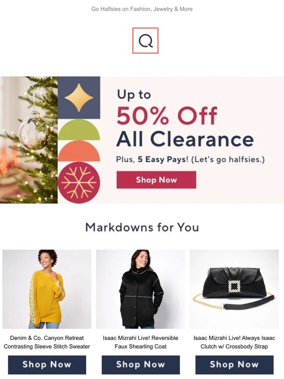 Up to 50% Off All Clearance Is On