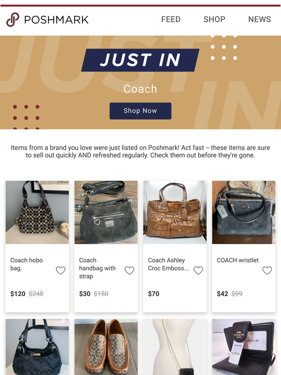 Just In: Coach at up to 70% off