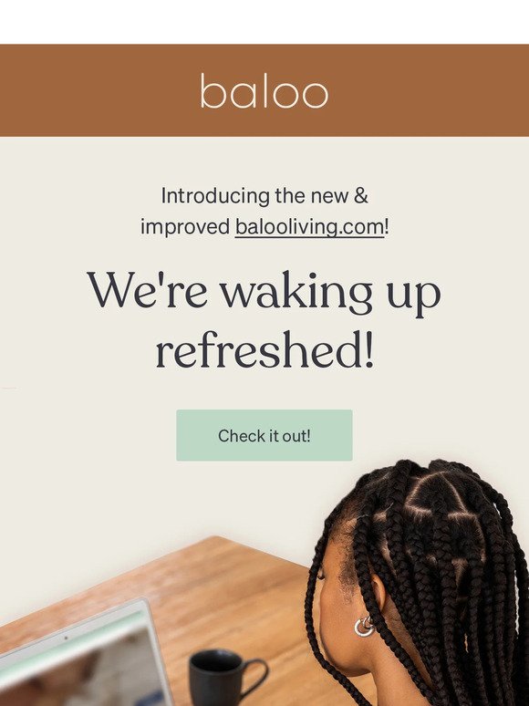 Our new website: we're waking up refreshed!