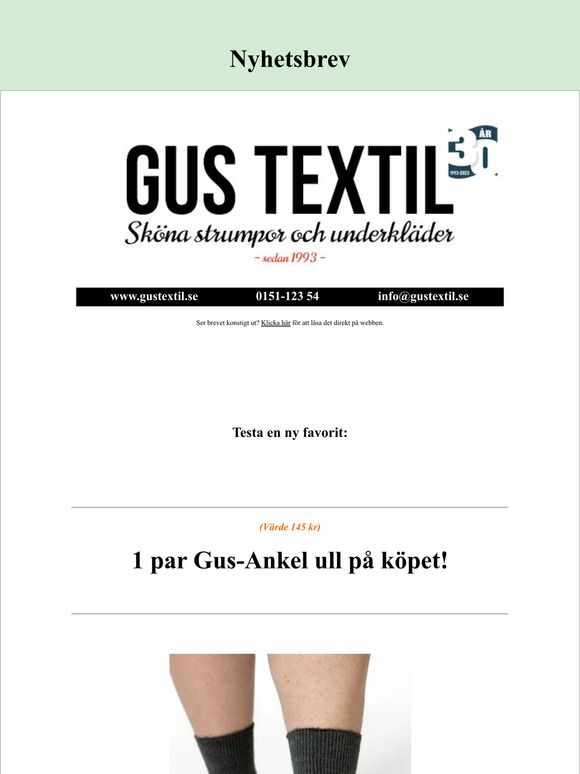 Du får Gus-Ankel ull på köpet!