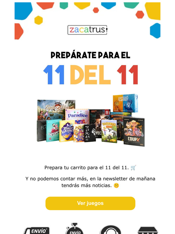 Prepárate para el 11 del 11 🎲🎉