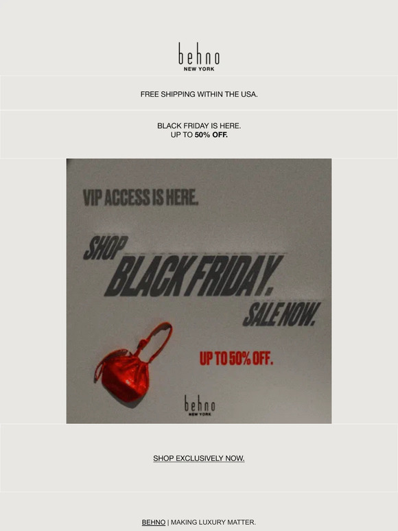 Your VIP Access is here.