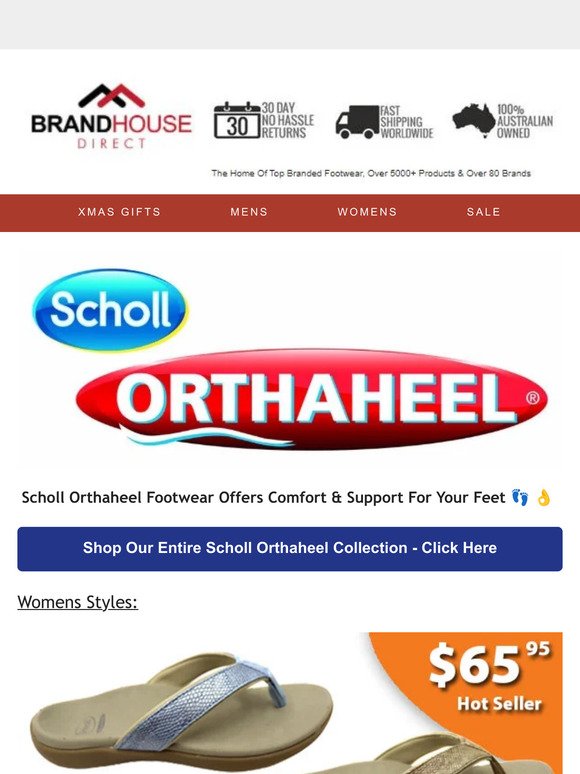 🔸🔷 Scholl Orthaheel 🔷🔸 Comfortable & Supportive Footwear 👣 👌