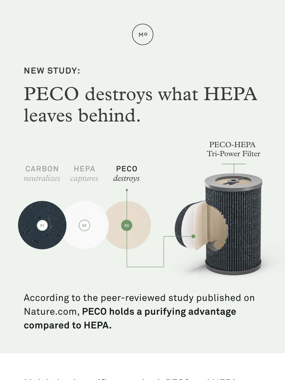 Find out how PECO goes beyond HEPA filtration