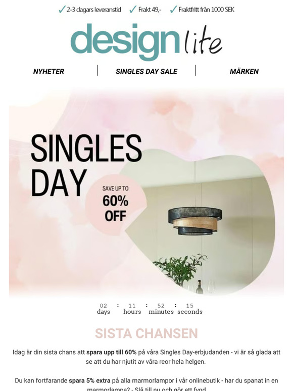 Singles Day slutar idag 💚
