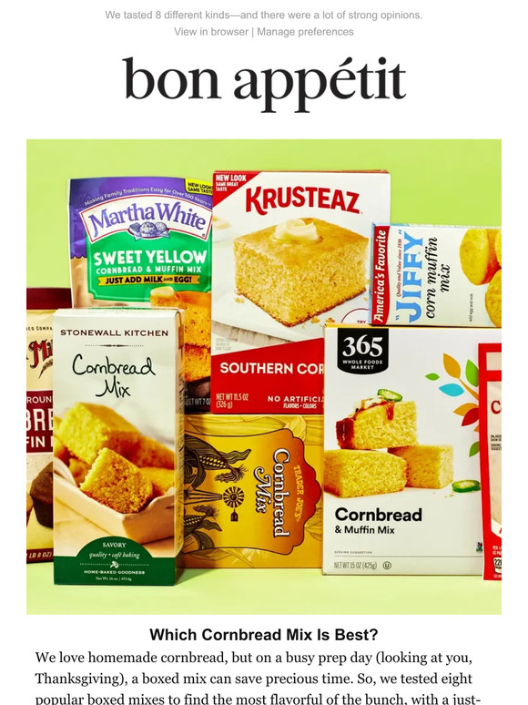 Bon Appétit This Is the Best Boxed Cornbread Mix Milled