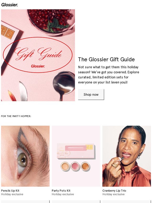 The Glossier Gift Guide is here!