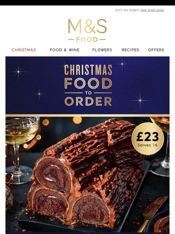 Marks and Spencer Christmas is coming order your food today
