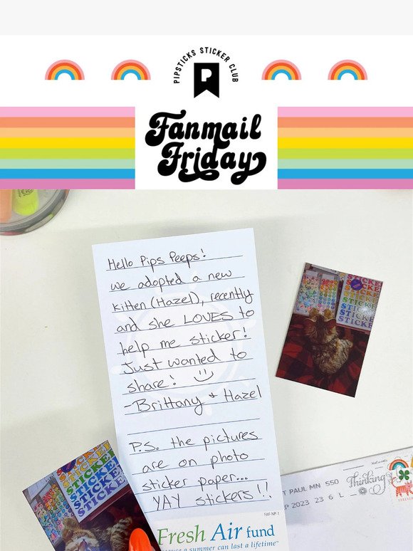 Fanmail Friday + Magical Sale + 3 Fun Things 🎒