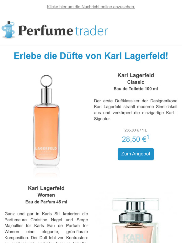 Erlebe die Düfte von Karl Lagerfeld! 🌺