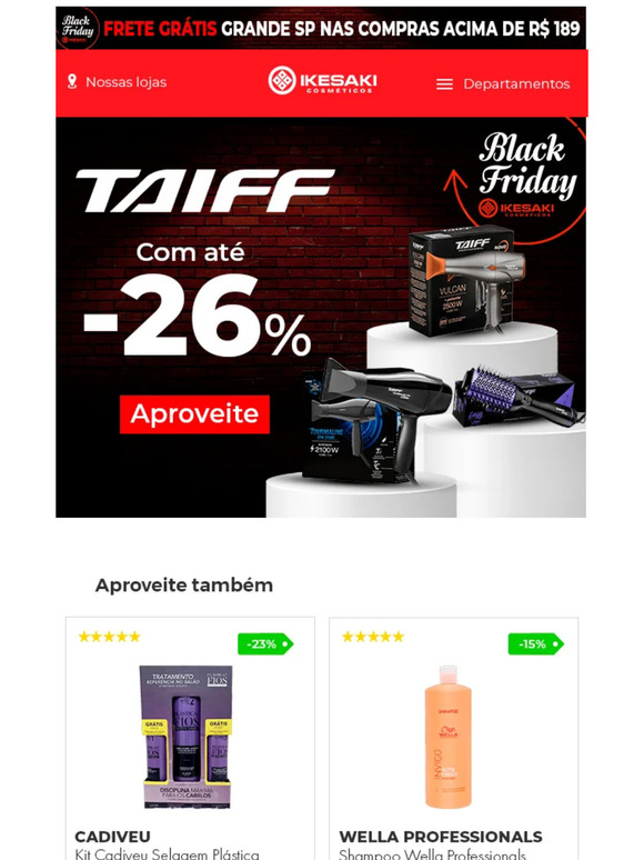 Aproveite a maior Black de Cosméticos! 😎
