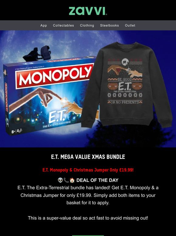 👽📞🏠 E.T. Xmas Bundle [DEAL OF THE DAY]