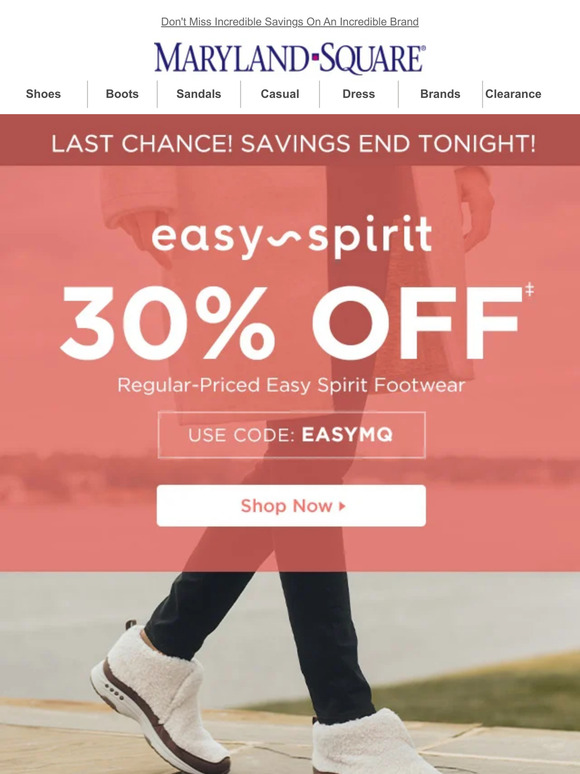 Maryland square hot sale easy spirit