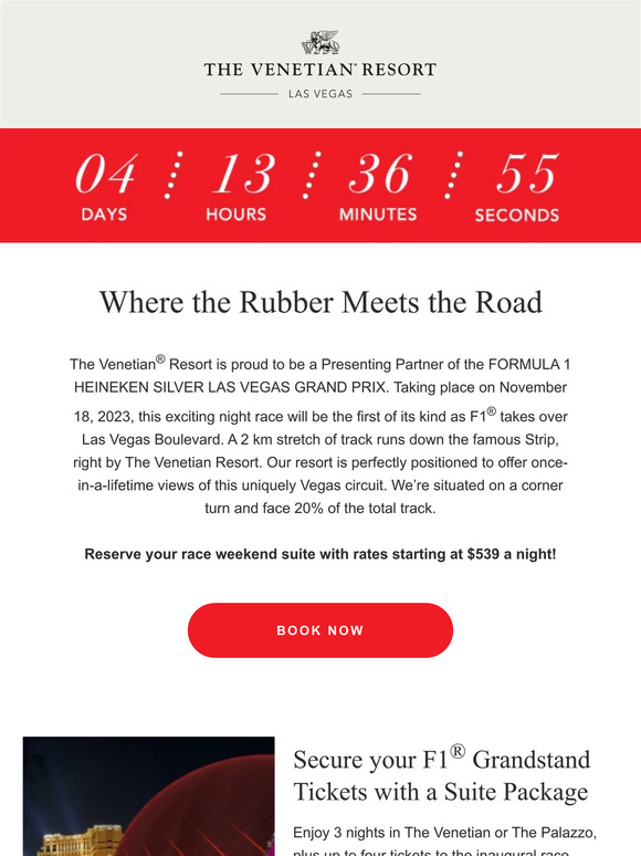 Feel the Thrill of Formula 1® in Las Vegas