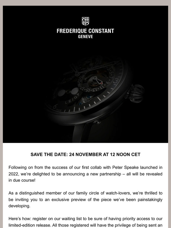 Register now to discover our forthcoming release!
