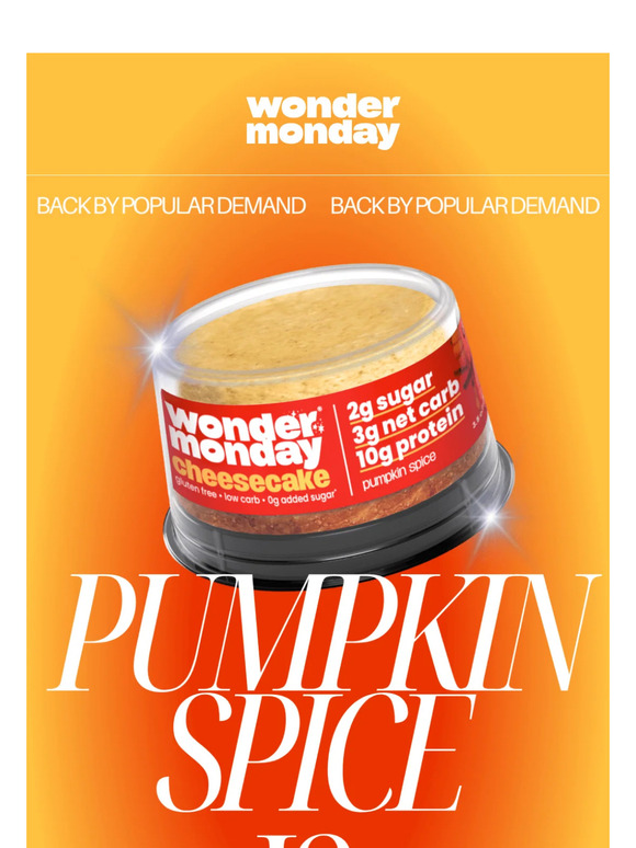 😍 BACK IN STOCK: PUMPKIN SPICE