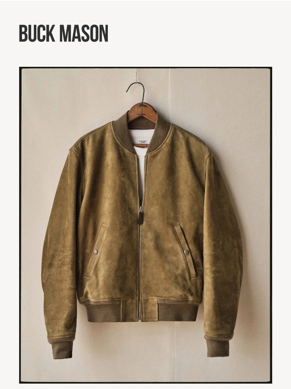 The Canyon Suede Bomber Jacket