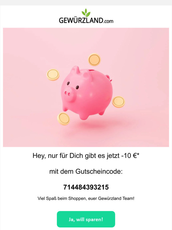 10€ Rabatt* nur 4 Tage gültig