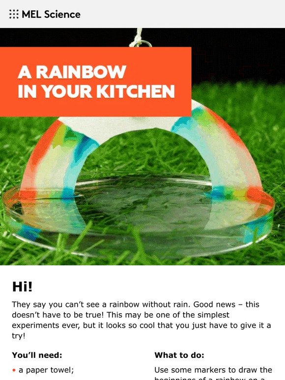 Rainbow in your kitchen.