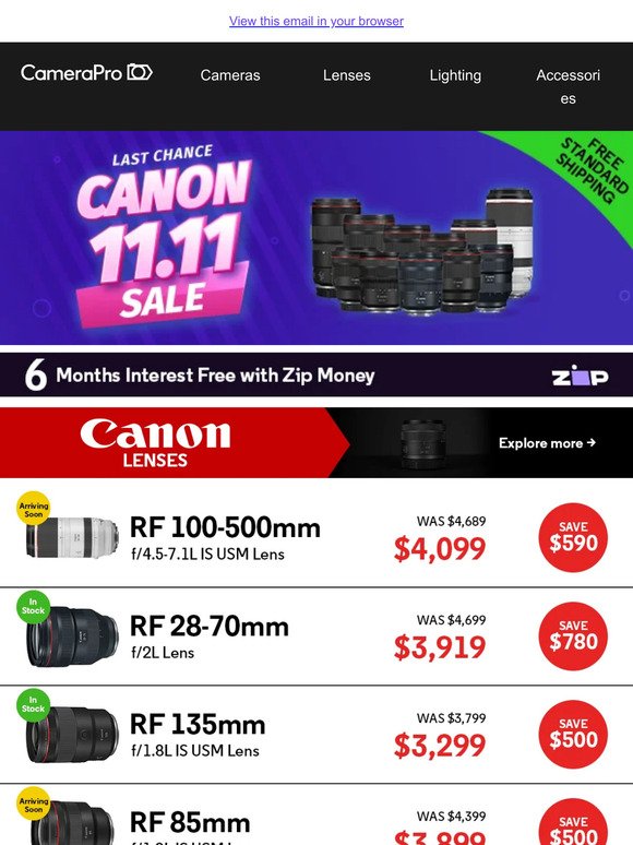 Final Hours: Canon 11.11 Sale Ending Soon!