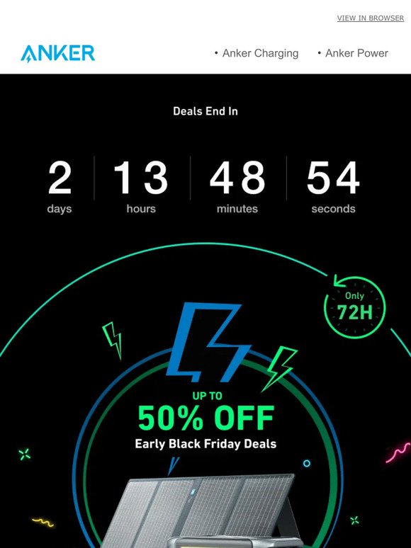 Get Early Black Friday Deals Now 🤩 Next 72 Hours Only