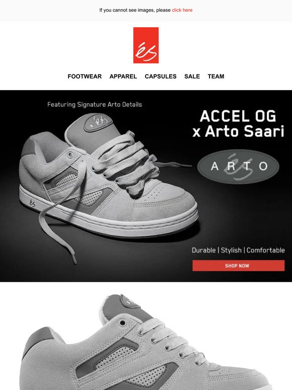 éS Accel x Arto Saari |  Durable, Stylish, and Comfortable