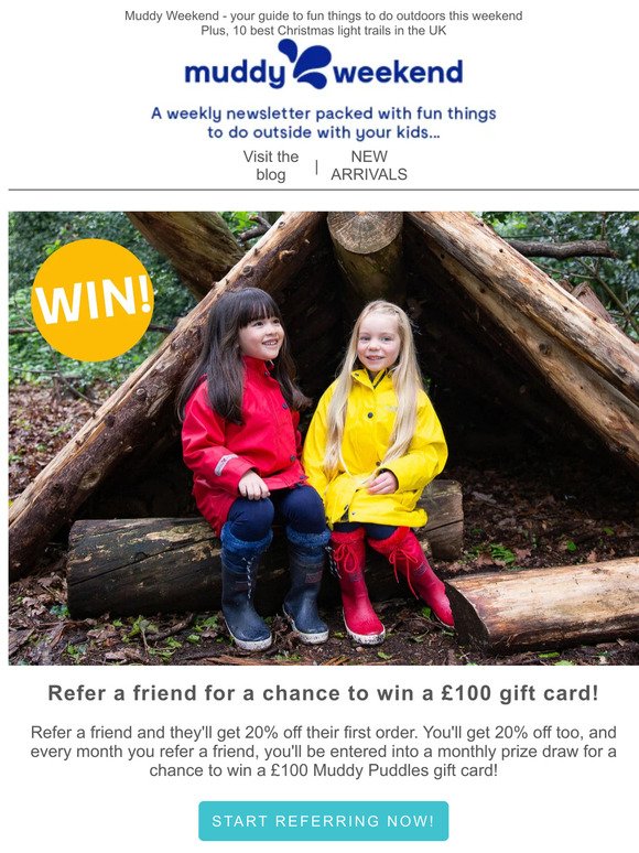 Refer a friend for a chance to win a £100 gift card! 🥳