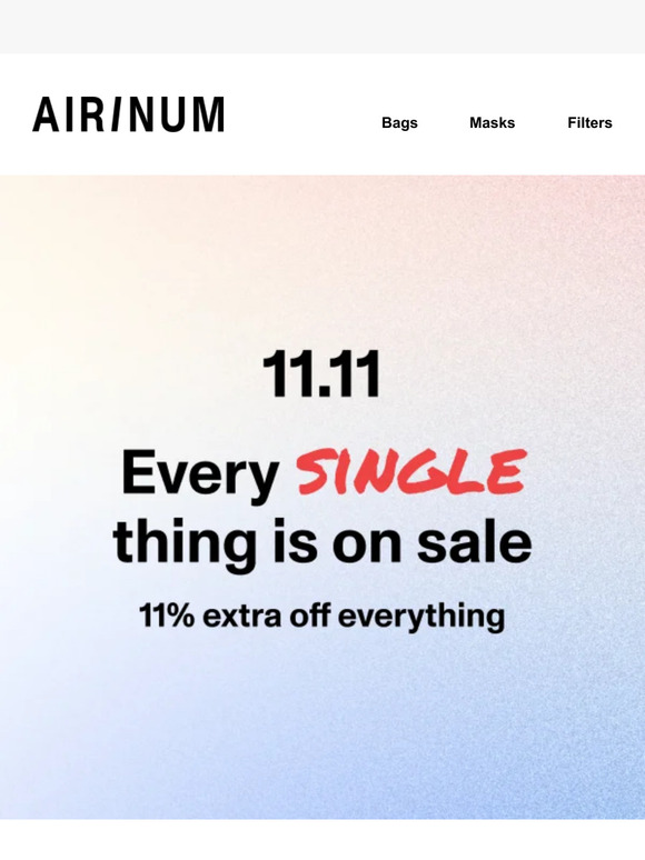 Singles' Day - 11% extra discount on everything