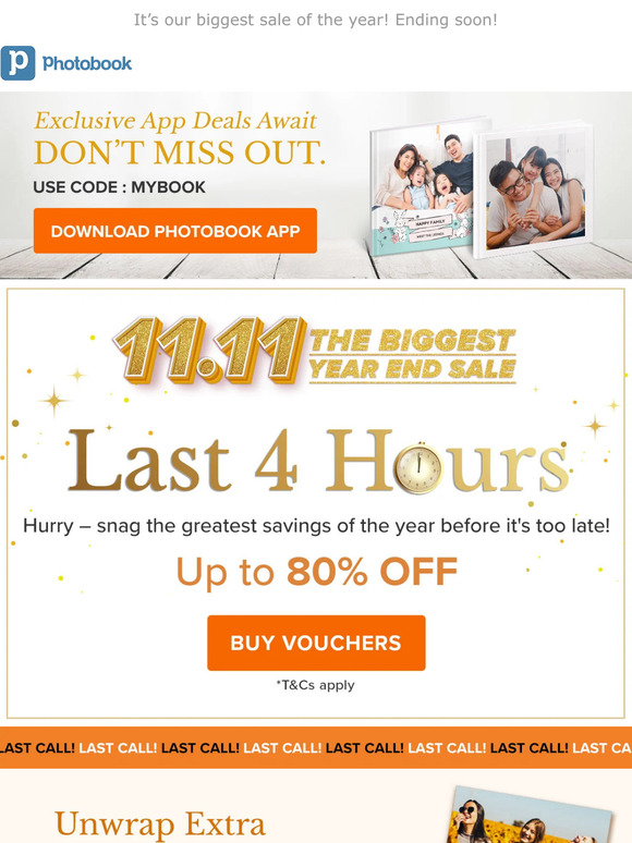 Last 4 Hrs of 11.11 Sale - 🛒 Don't Wait!