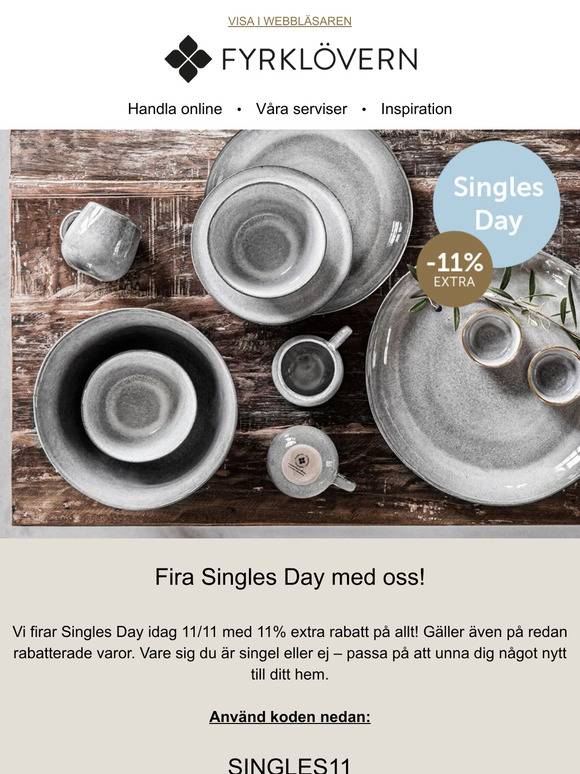Singles day är här!