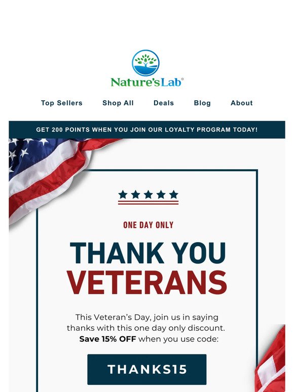 A thank you to all veterans