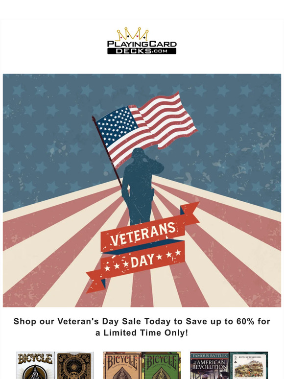Celebrate our heroes! Up to 60% off decks