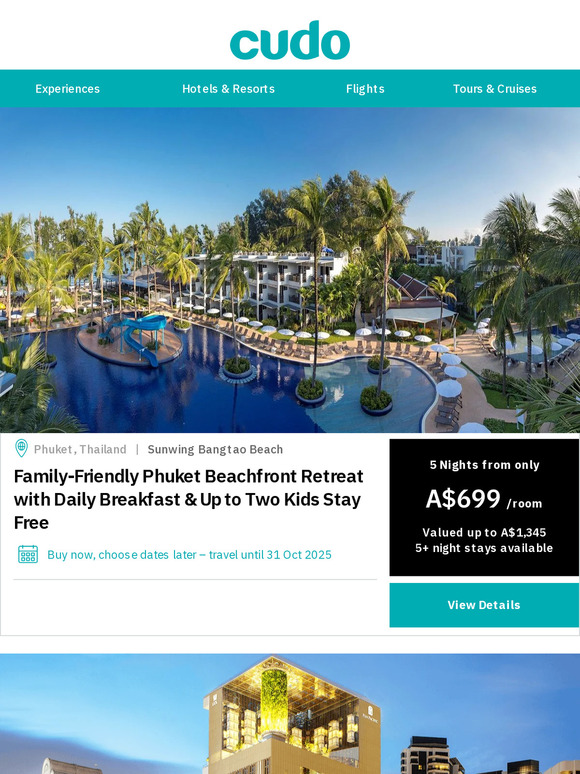 NEW Phuket PLUS Singapore, Melbourne & Bali...