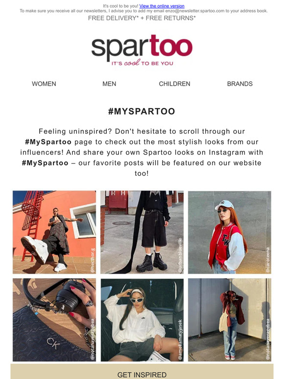 Looking for inspiration? Check out the best looks from our influencers - Free delivery!