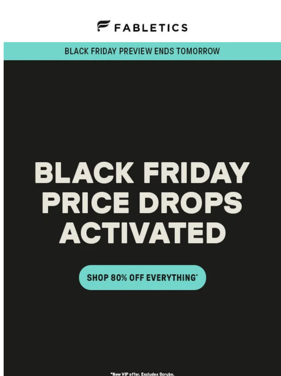 Say goodbye to 80% off everything...