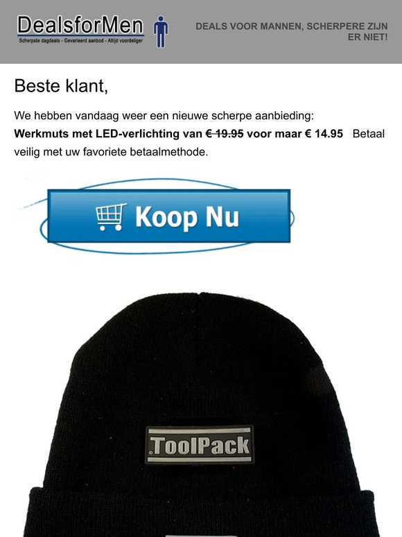 Dagaanbieding van DealsforMen