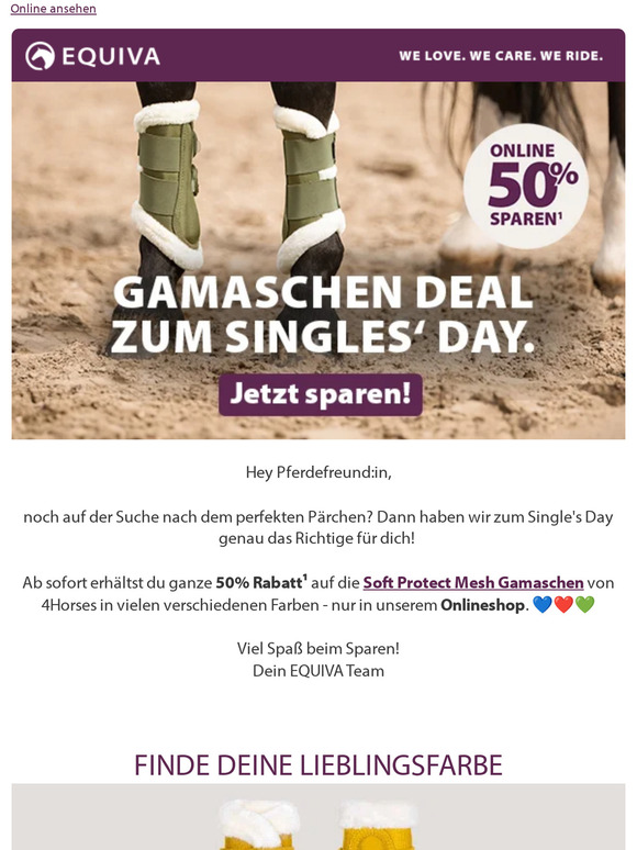 Gamaschen-Deal: 50% Rabatt zum Singles' Day