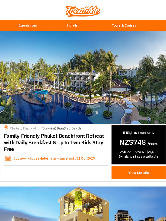 NEW Phuket PLUS Singapore, Melbourne & Bali...