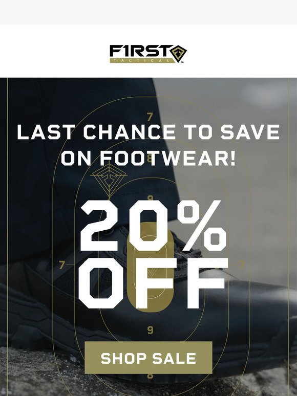 Final hours to save on Footwear🚨