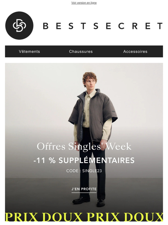 Dernière chance : -11 % en plus sur les Offres de la Singles' Week
