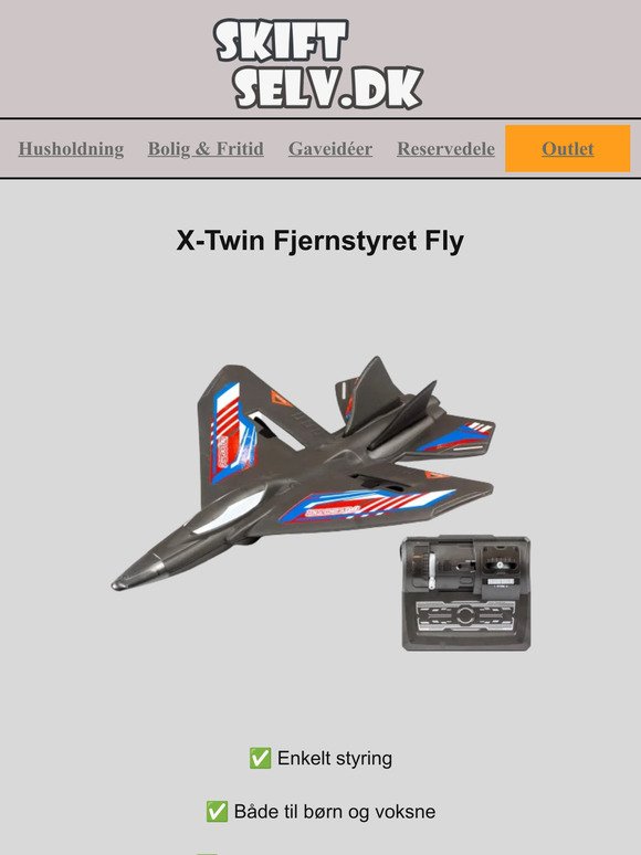 Få dit eget Fly! X-Twin Jet kun 99,- ✈️