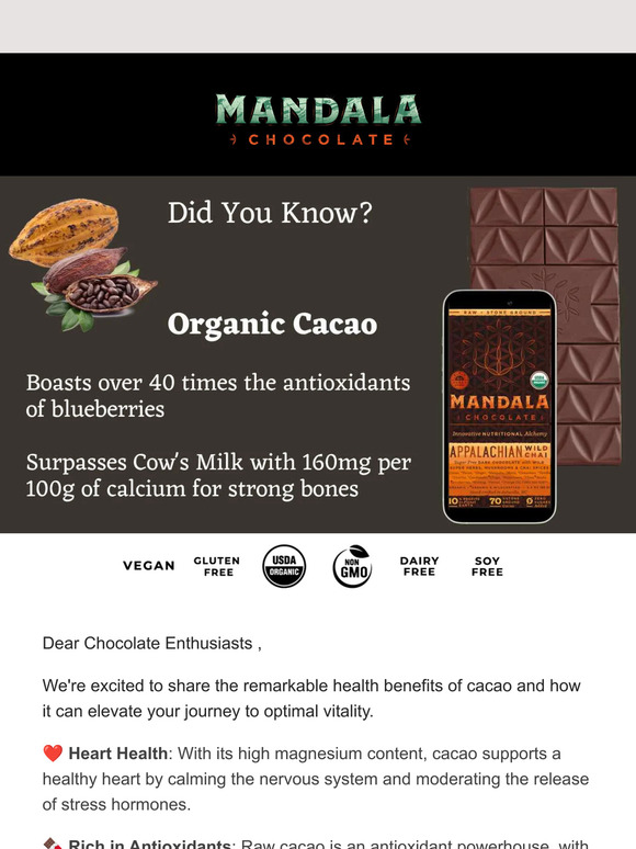 🍫"Discover the Healing Secrets of Cacao with Mandala Naturals🍫🌿