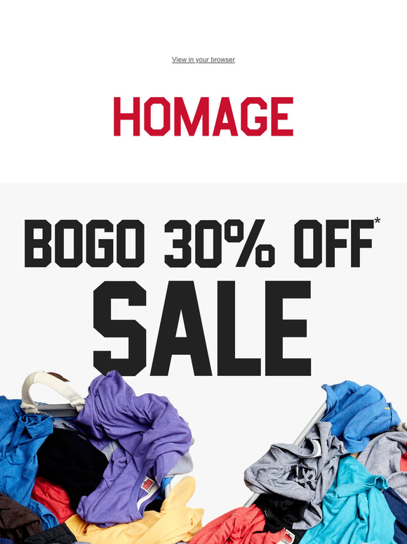 Sunday SUNDAY Sunday BOGO 30% OFF!