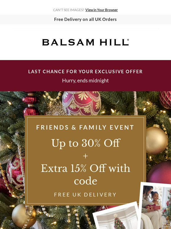 Balsam hill store voucher code