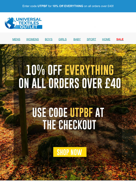 🍂 Hey , HURRY! 10% Off EVERYTHING Ends TODAY! 🍂