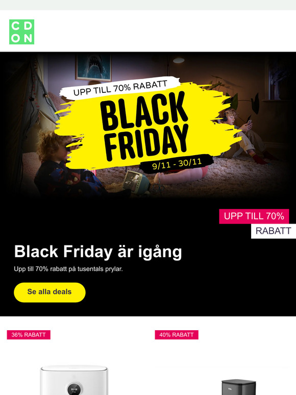 Black Friday är igång 🚀
