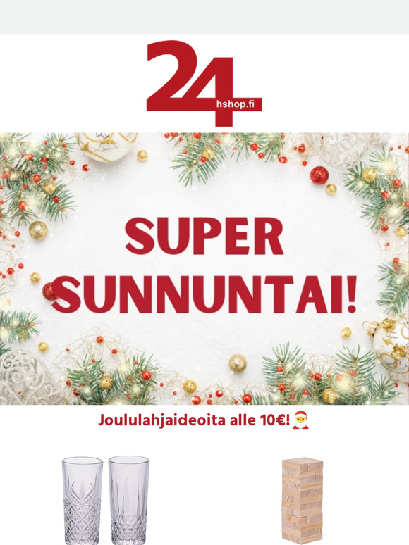 SUPER SUNNUNTAI!🎅 Joululahjavinkkejä alle 10€