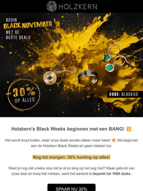🖤🔥 Black Week Offer: -30% op ALLES